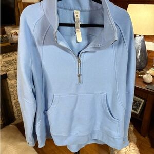 lululemon athletica Light Blue Half-Zip Hoodie